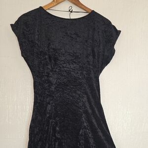 Elegant Black Velvet Dress